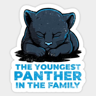 Youngest panther in the family Sticker